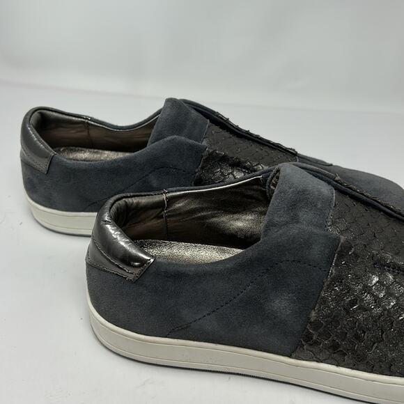 Johnston & Murphy Women's Pewter Gray Slip-On Sneakers Size 9 - Picture 4 of 15